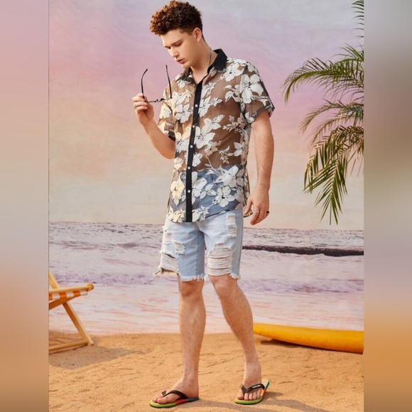 Floral Summer Print Shirt ( Pre-owned ) - Picture 3 of 8